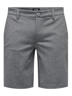 ONLY & SONS chino shorts i bambus i grå til herre