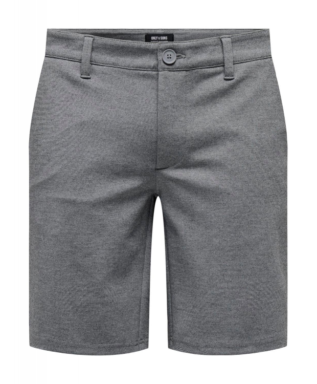 ONLY & SONS chino shorts i bambus i grå til herre billede 1