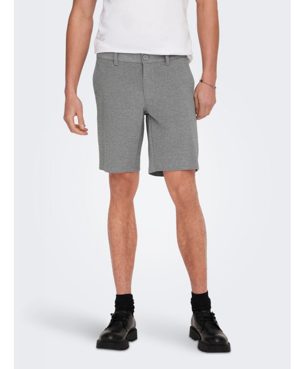 ONLY & SONS chino shorts i bambus i grå til herre billede 3