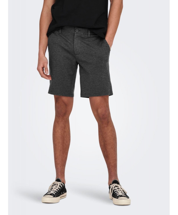 ONLY & SONS chino shorts i bambus i mørkegrå til herre – Outlet billede 3