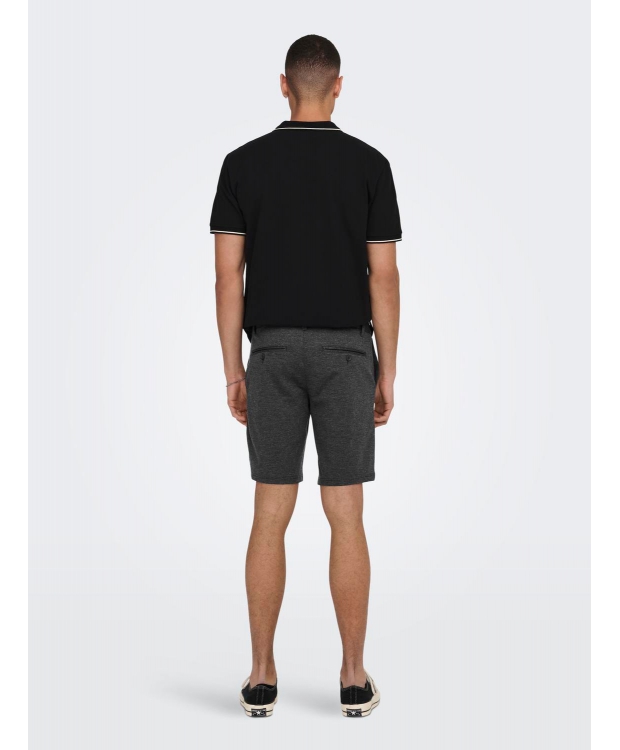 ONLY & SONS chino shorts i bambus i mørkegrå til herre – Outlet billede 4