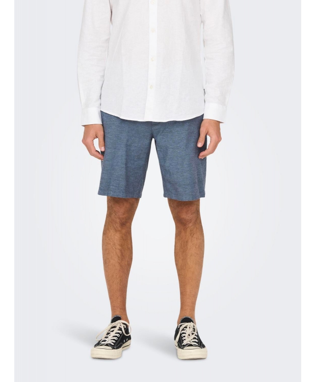 ONLY & SONS shorts i blå til herre – Outlet billede 3