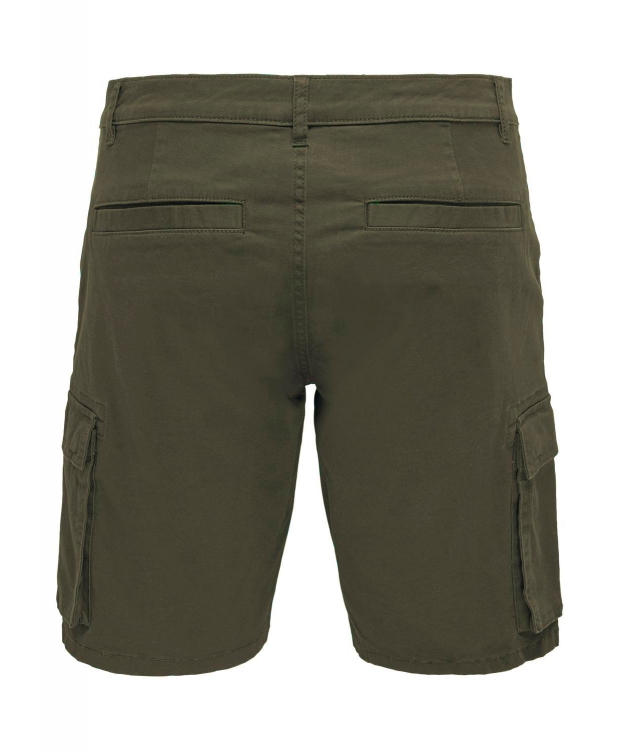 ONLY & SONS Cargo shorts i grøn til herre billede 2