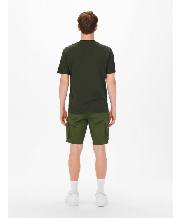 ONLY & SONS Cargo shorts i grøn til herre billede 4