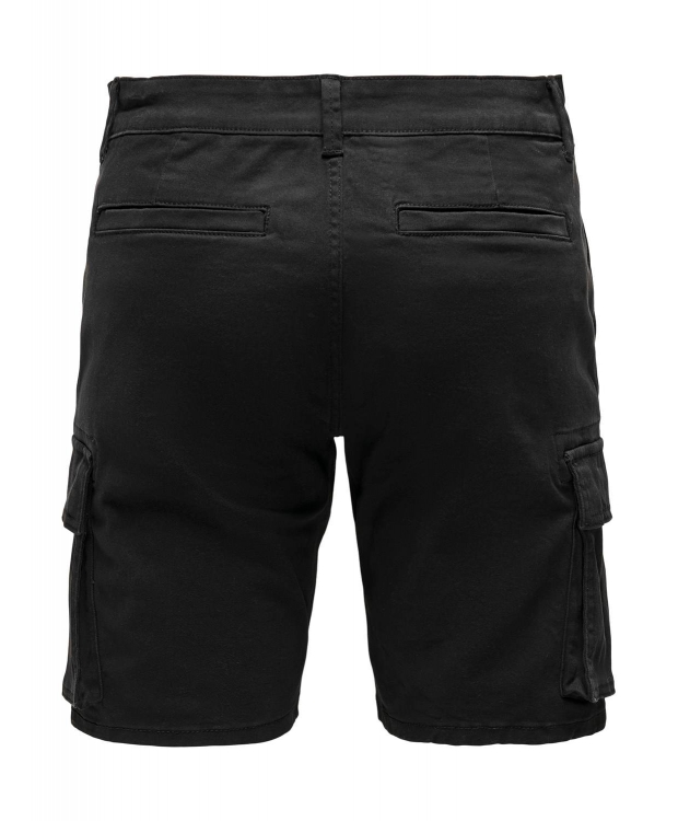 ONLY & SONS Cargo shorts i sort til herre billede 2
