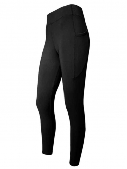 Festival leggins m. lomme i sort til kvinder