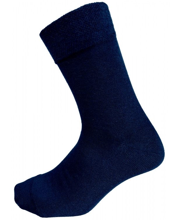 Kilde Comfort diabetes bambusstrømper mørkeblå unisex billede 2