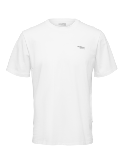 Selected Homme t-shirt i hvid til herre - OUTLET