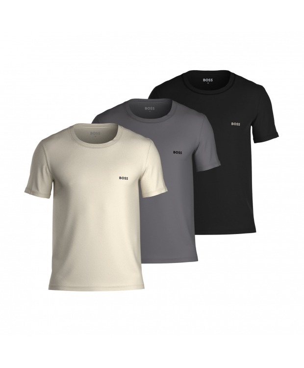 BOSS 3pak t-shirts i multifarvet til herre billede 1
