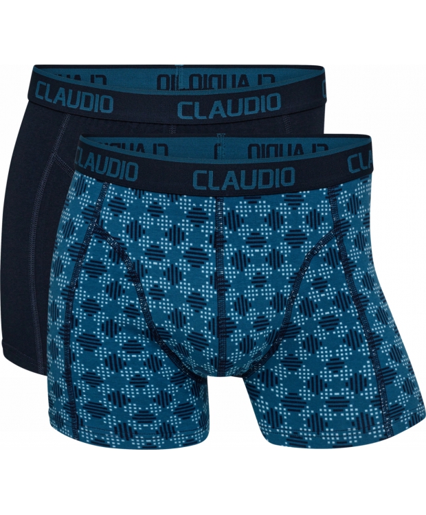 Claudio 2pak underbukser/trunks i blå til herre billede 1