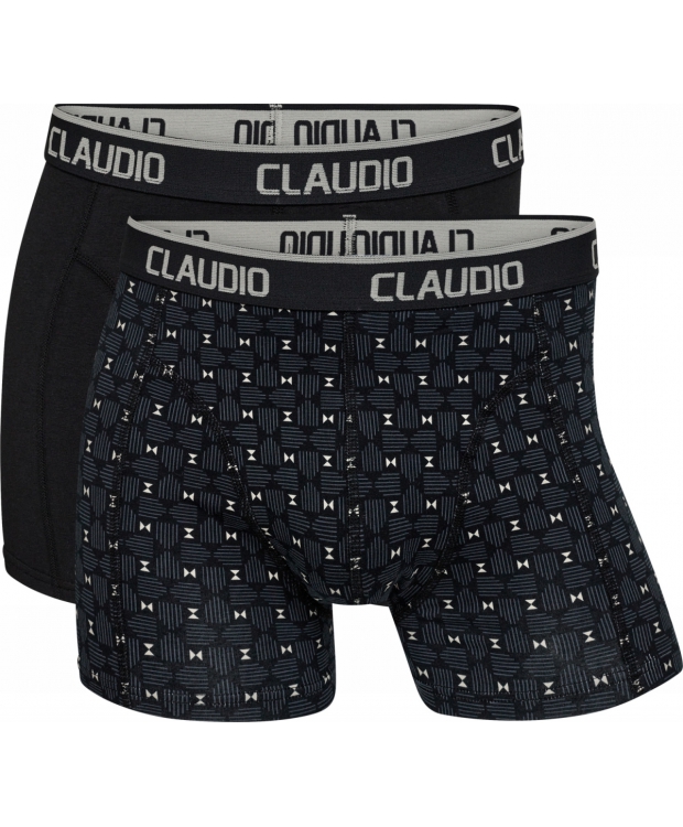 Claudio 2pak underbukser/trunks i sort til herre billede 1