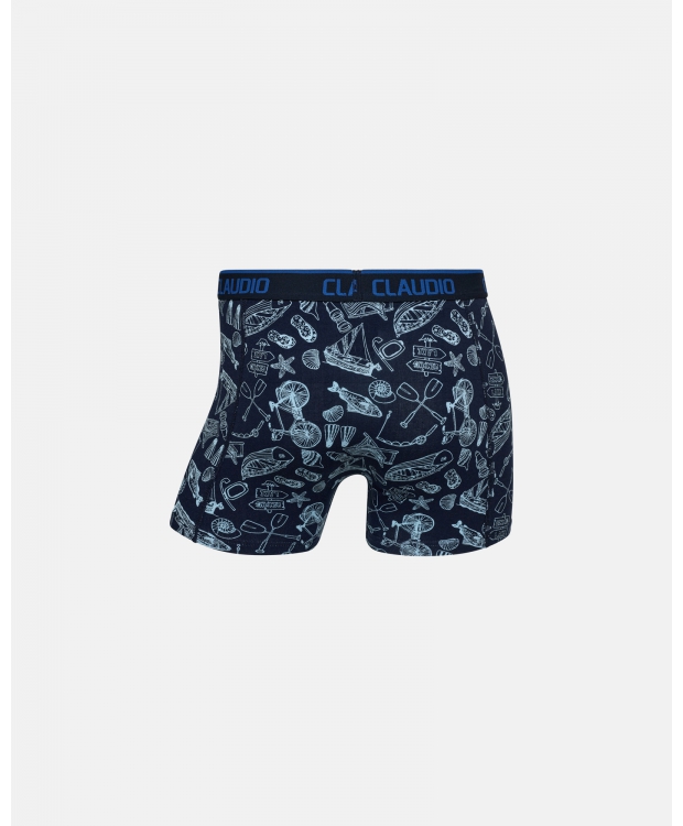Claudio 2pak underbukser/trunks i multifarvet til herre billede 3