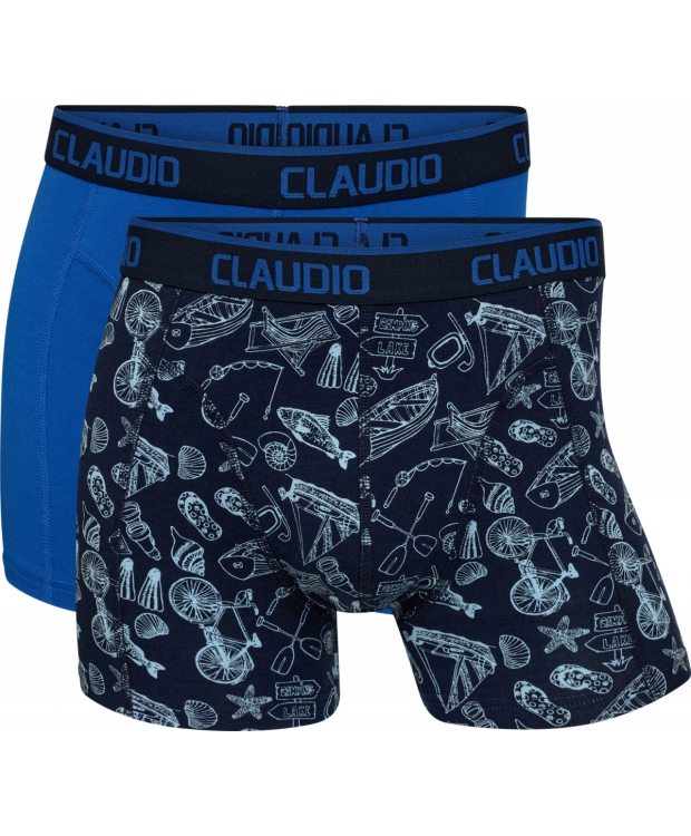 Claudio 2pak underbukser/trunks i multifarvet til herre billede 1