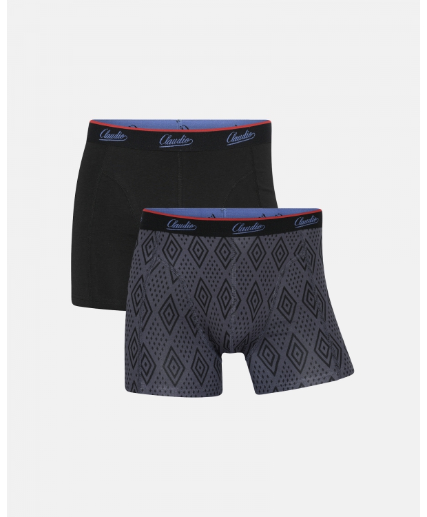 Claudio 2pak underbukser/trunks i multifarvet til herre billede 1