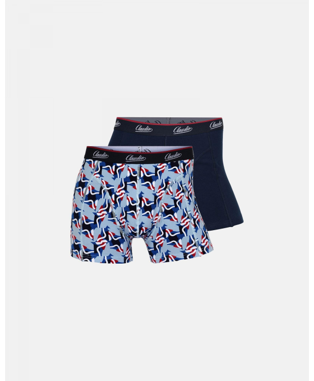 Claudio 2pak underbukser/trunks i multifarvet til herre billede 1