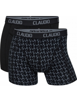 Claudio 2pak underbukser/trunks i sort til herre