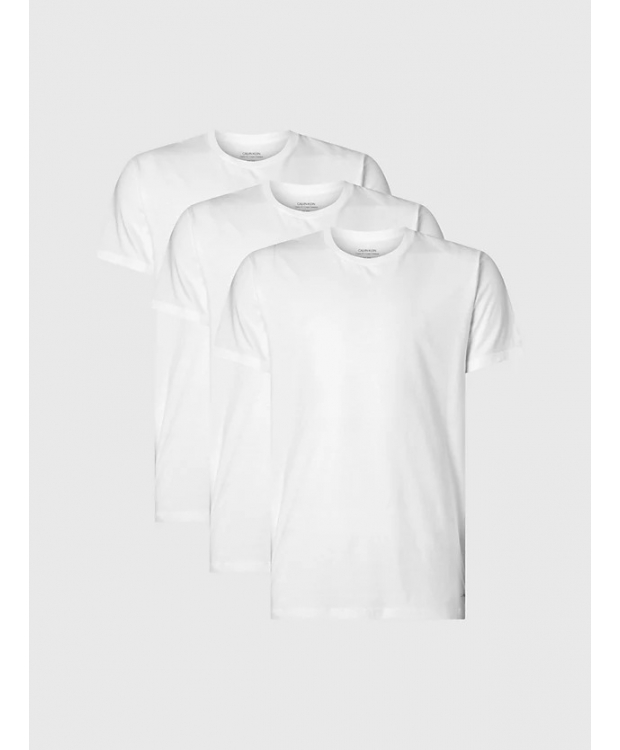 Calvin Klein 3pak t-shirt i hvid til herre – Regular fit billede 1