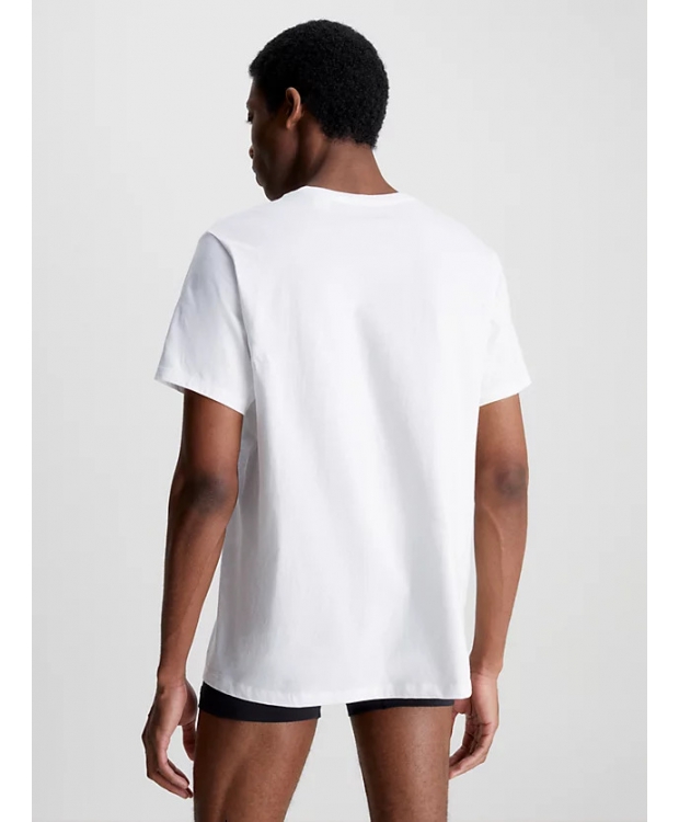 Calvin Klein 3pak t-shirt i hvid til herre – Regular fit billede 3