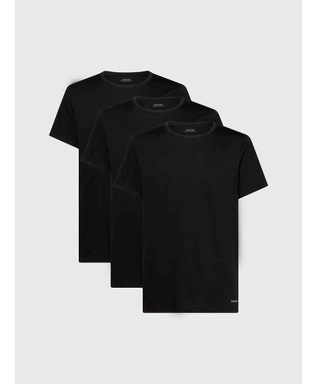 Calvin Klein 3pak t-shirt i sort til herre – Regular fit billede 1