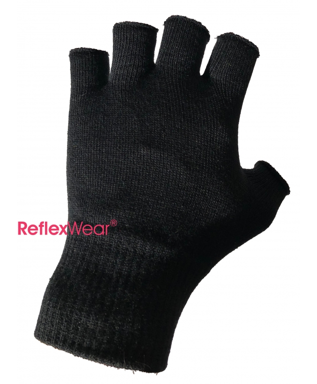 ReflexWear fingerløse Celliant handsker sort unisex billede 1
