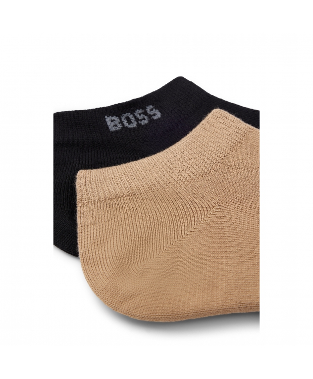 BOSS 2pak bambus ankelstrømper i multifarvet til herre - OUTLET billede 2