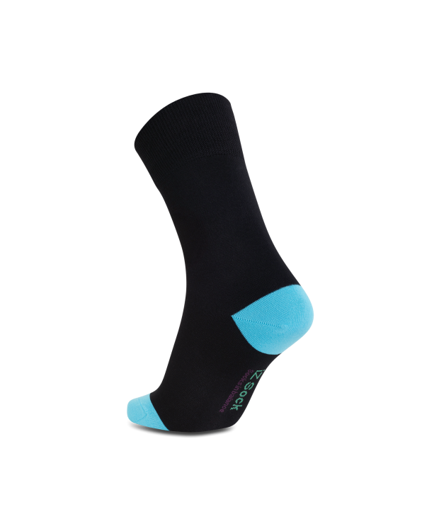 iZ Sock bambusstrømper sort/turkis, unisex billede 6