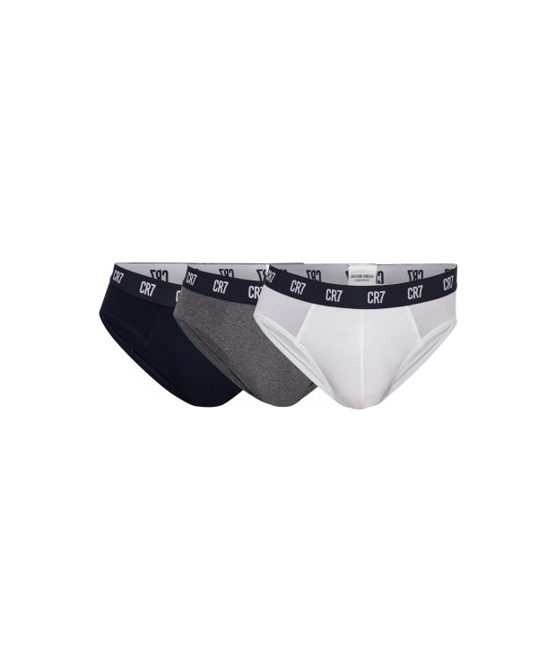 CR7 Basic Brief 3-pak bomuldsunderbukser til herre – multifarvet billede 1