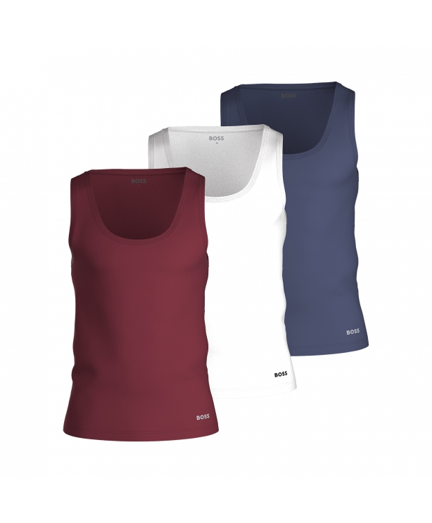 BOSS 3pak tanktops/undertrøjer i multifarvet til herre billede 1