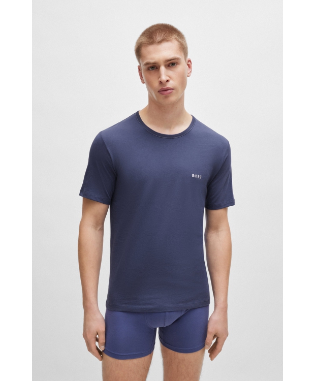 BOSS 3pak t-shirts i multifarvet til herre billede 2
