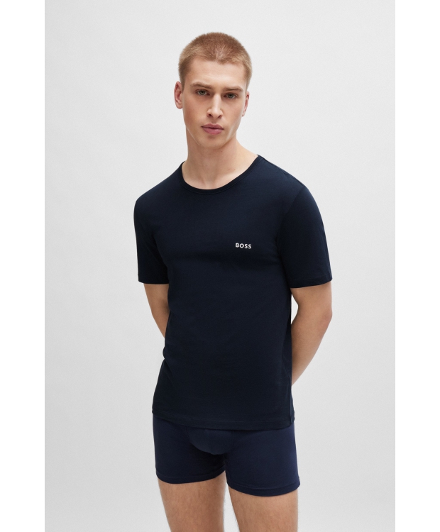 BOSS 3pak t-shirts i multifarvet til herre billede 3