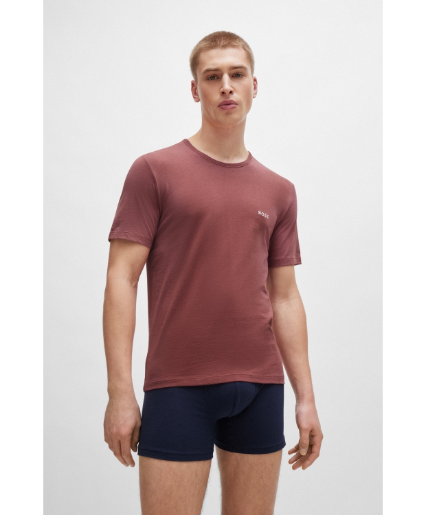 BOSS 3pak t-shirts i multifarvet til herre billede 4