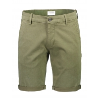 Lindbergh Superflex Chino Shorts i armygrøn til herre