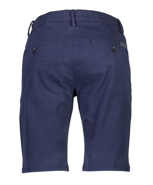 Lindbergh Superflex Chino Shorts i navy til herre billede 4