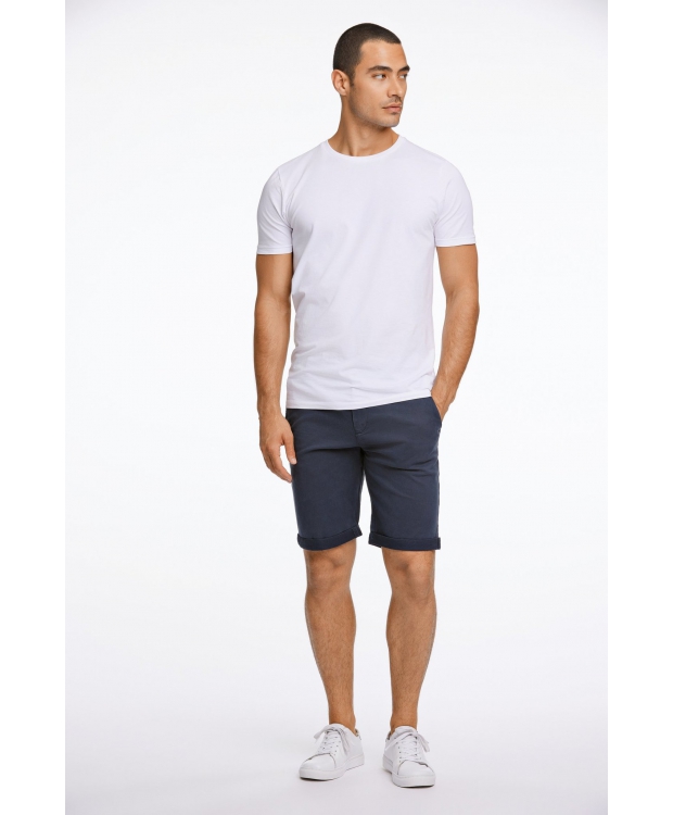 Lindbergh Superflex Chino Shorts i navy til herre billede 2