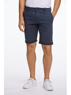 Lindbergh Superflex Chino Shorts i navy til herre