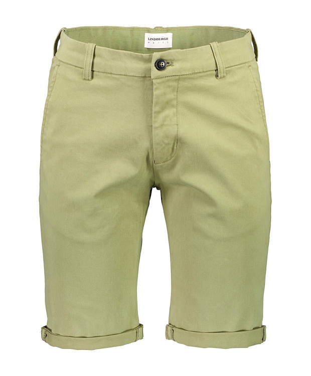 Lindbergh Superflex Chino Shorts i lys armygrøn til herre - OUTLET billede 2