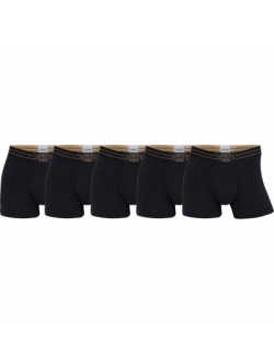 CR7 Basic Trunk 5-pak sorte boxershorts i økologisk bomuld til herre