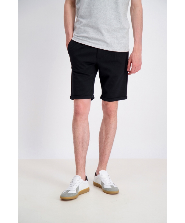Lindbergh Plisserede shorts i sort til herre – Outlet billede 6