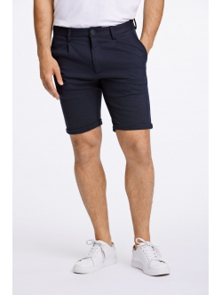 Lindbergh Plisserede shorts i navy til herre