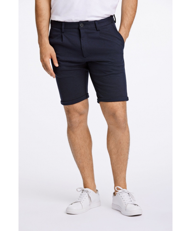 Lindbergh Plisserede shorts i navy til herre billede 1