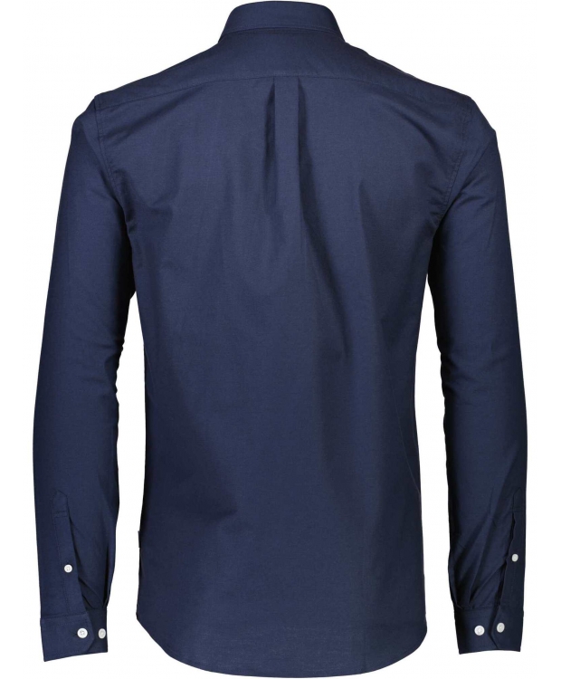 Lindbergh Oxford Superflex Skjorte i navy til herre billede 3