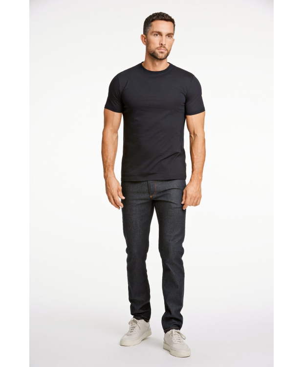 Lindbergh O-Neck T-Shirt i sort til herre billede 4
