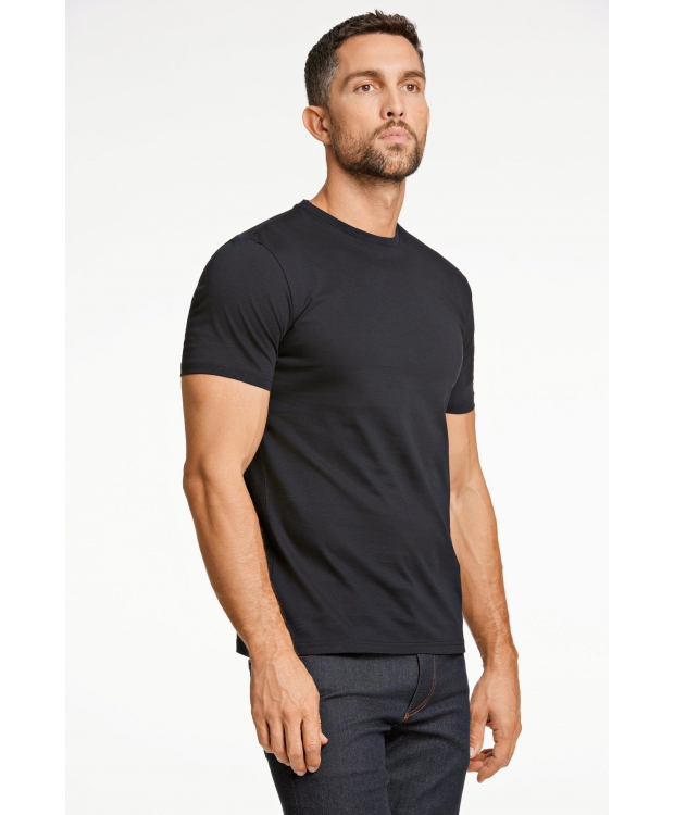 Lindbergh O-Neck T-Shirt i sort til herre billede 1