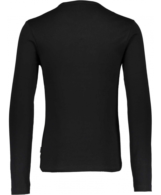 Lindbergh Basic O-Neck Langærmet trøje i sort til herre billede 2