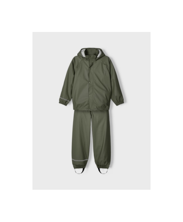 Name It unisex regntøj i mørkegrøn billede 7