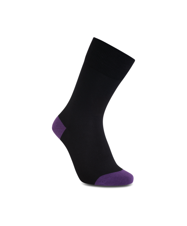 iZ Sock bambusstrømper sort/lilla, unisex billede 7