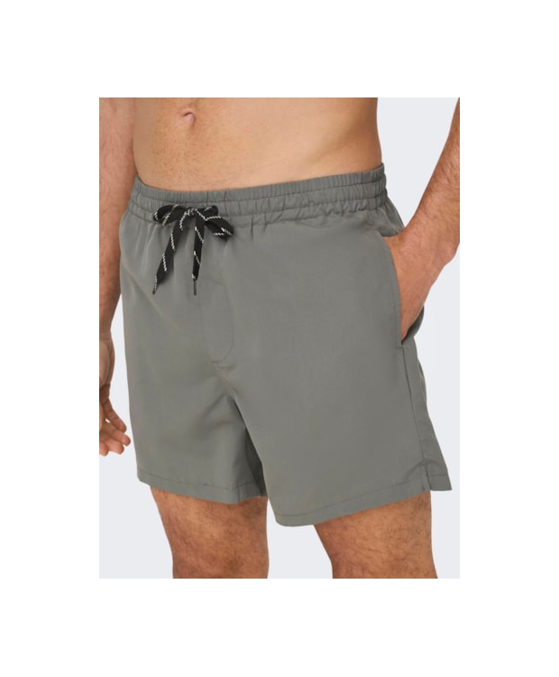 ONLY & SONS Badeshorts i Castor Gray til herre billede 1