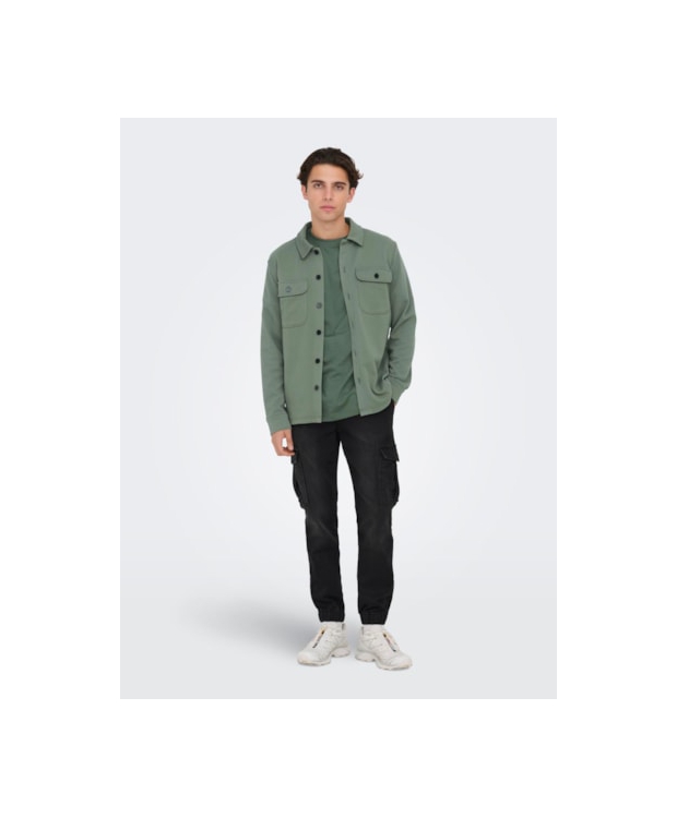 ONLY & SONS Overtrøje i castor grey til herre billede 5