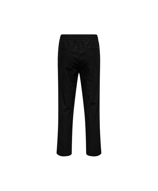 ONLY & SONS Hørbukser Loose Fit i sort til herre billede 4