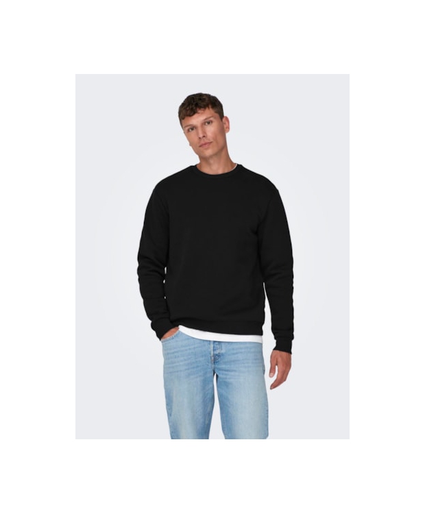 ONLY & SONS Crew Neck Sweatshirt i sort til herre billede 2